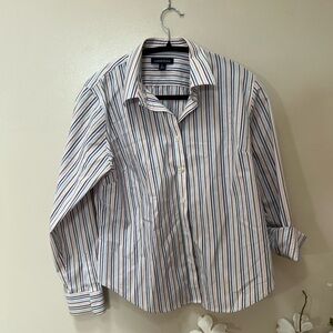 Multi-Colored Lands End Button Up